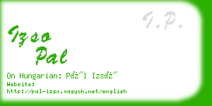 izso pal business card